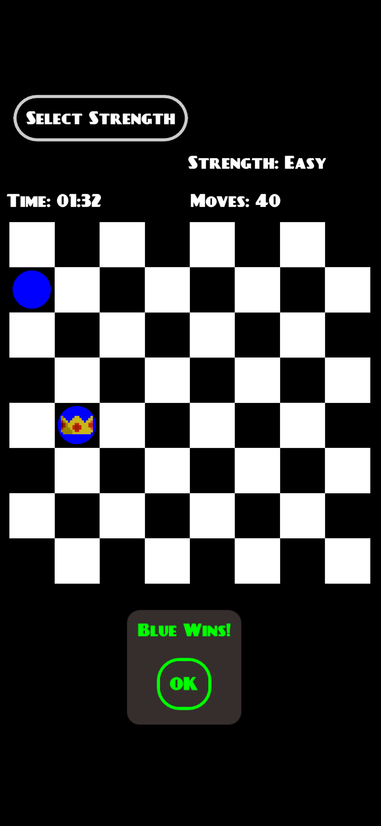 Classic Checkers Board Game