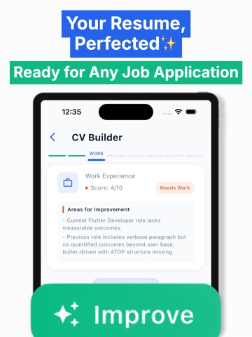 Resume Builder HYRE - CV Maker iPad screenshot