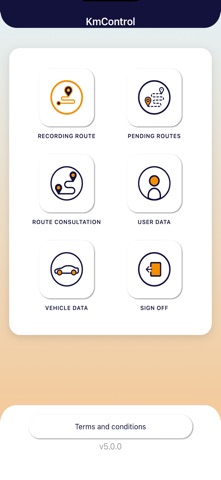 KmControl app screenshot 2