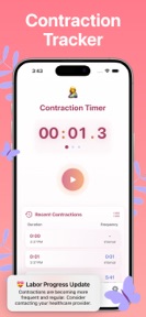 Contraction Timer & Tracker +. screenshot