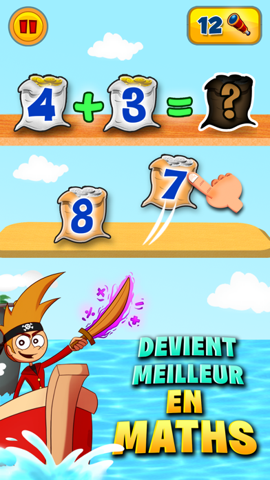 Screenshot #1 pour Calcul mental Jeux: Math Land