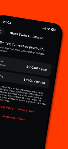 BlackSwan - VPN Screenshot 3 of 5
