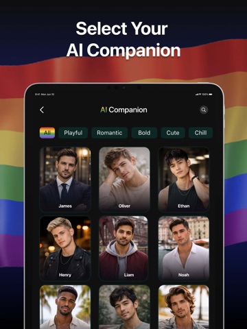 Blued AI Friend Support iPad screenshot 2