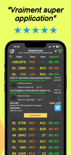 Capture d'écran de Flight Board | Traqueur De Vol sur iPhone 3