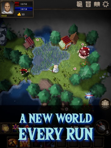 All Who Wander: Roguelike RPG iPad screenshot