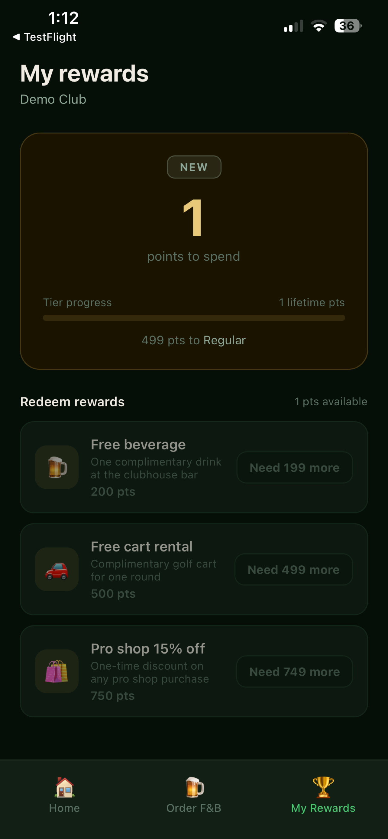 Fairway Rewards screenshot 2