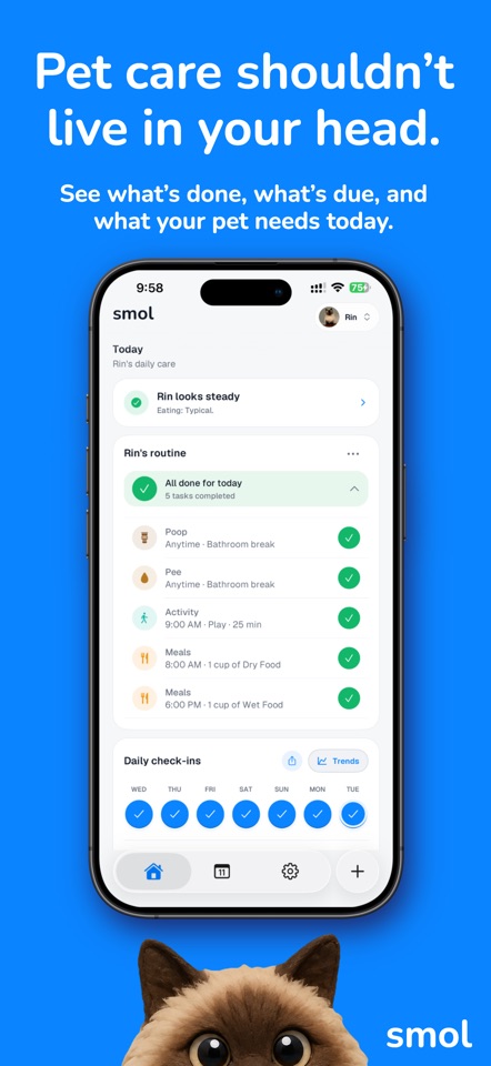 smol: Pet Health Tracker screenshot 1