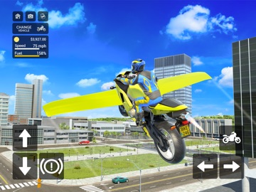 Flying Motorbike Simulator iPad screenshot