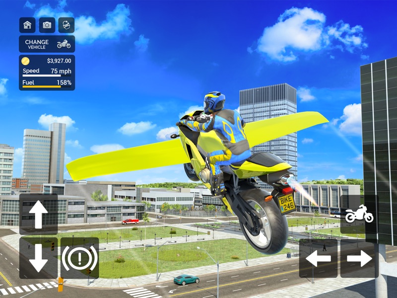 Flying Motorbike Simulator screenshot 10