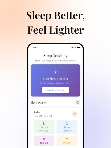 Veluna:Fitness&Sleep Companion iPad screenshot