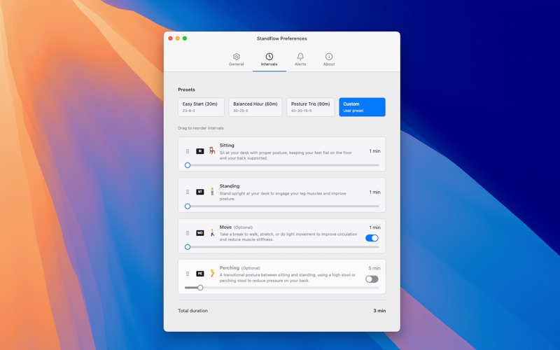 Standflow app screenshot 3