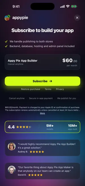 AI App Builder Appy Pie screenshot 3