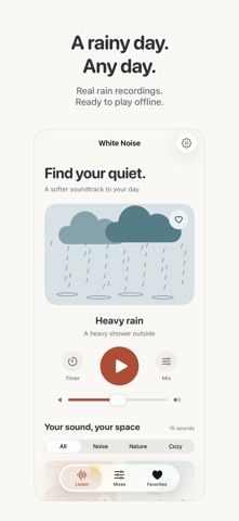 White Noise: Sleep & Rain app screenshot 2