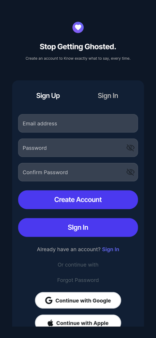 Glow: Stop Getting Ghosted Screenshot 1 of 4