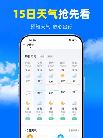 王牌天气-准准准 iPad screenshot 3