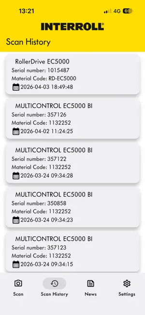 Interroll Product App screenshot 2