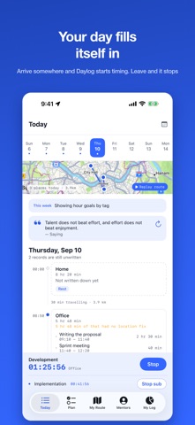 Daylog: Time & Place Tracker Screenshot 1 of 5