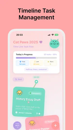 CatPaws - Tasks Focus Timer screenshot 2