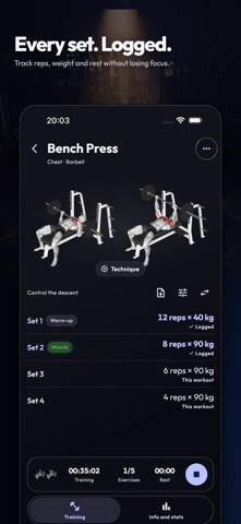 Heft: Workout Strength Tracker Screenshot 4 of 9