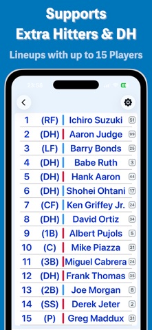 Baseball Lineup: Batting Order Screenshot 5 of 7