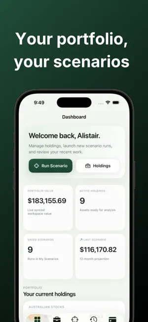 Scenario Edge: Portfolio AI screenshot 4