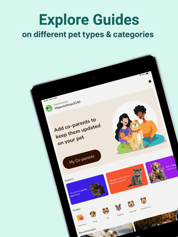 Furry Friend : Pet Care App iPad screenshot