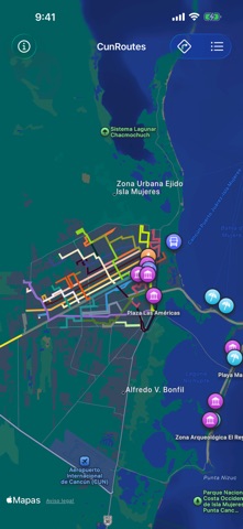 CunRoutes — Rutas de Cancún iPhone screenshot 2