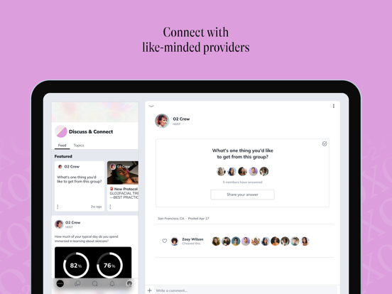 Glo2Facial by Geneo iPad screenshot 1 - Social Networking app