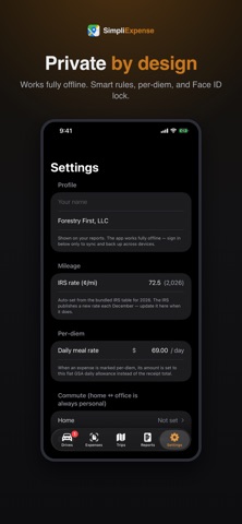 SimpliExpense screenshot