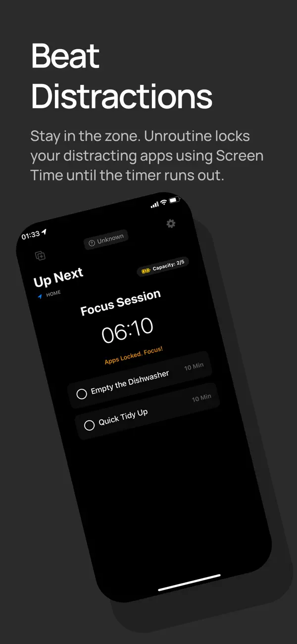 Screenshot #2 pour Unroutine - ADHD Unplanner