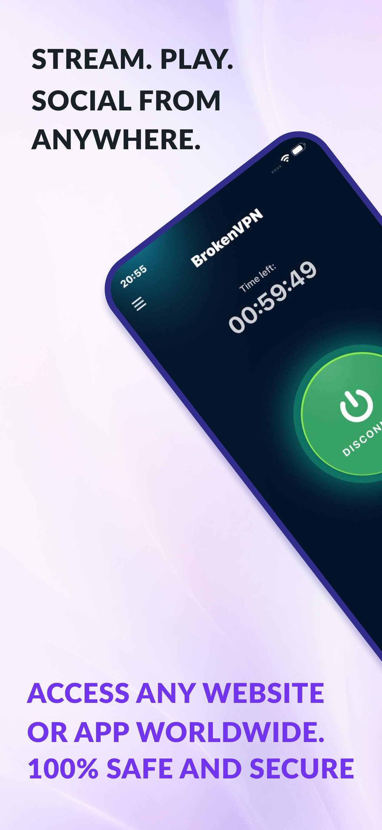 Screenshot 2 of BrokenVPN: Fast VPN & Proxy