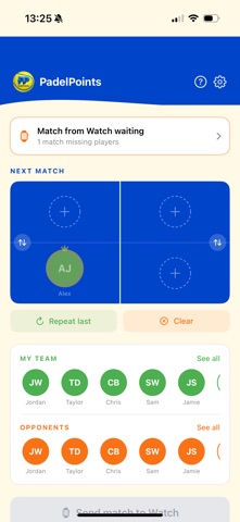 PadelPoints screenshot