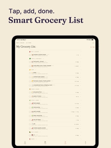Recipe Keeper & Cookbook: olly iPad screenshot