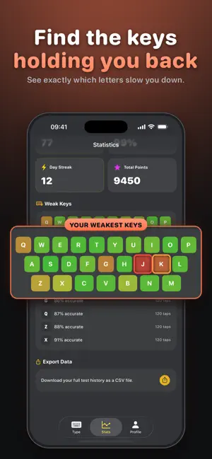 TypeMania: Typing Test screenshot 1