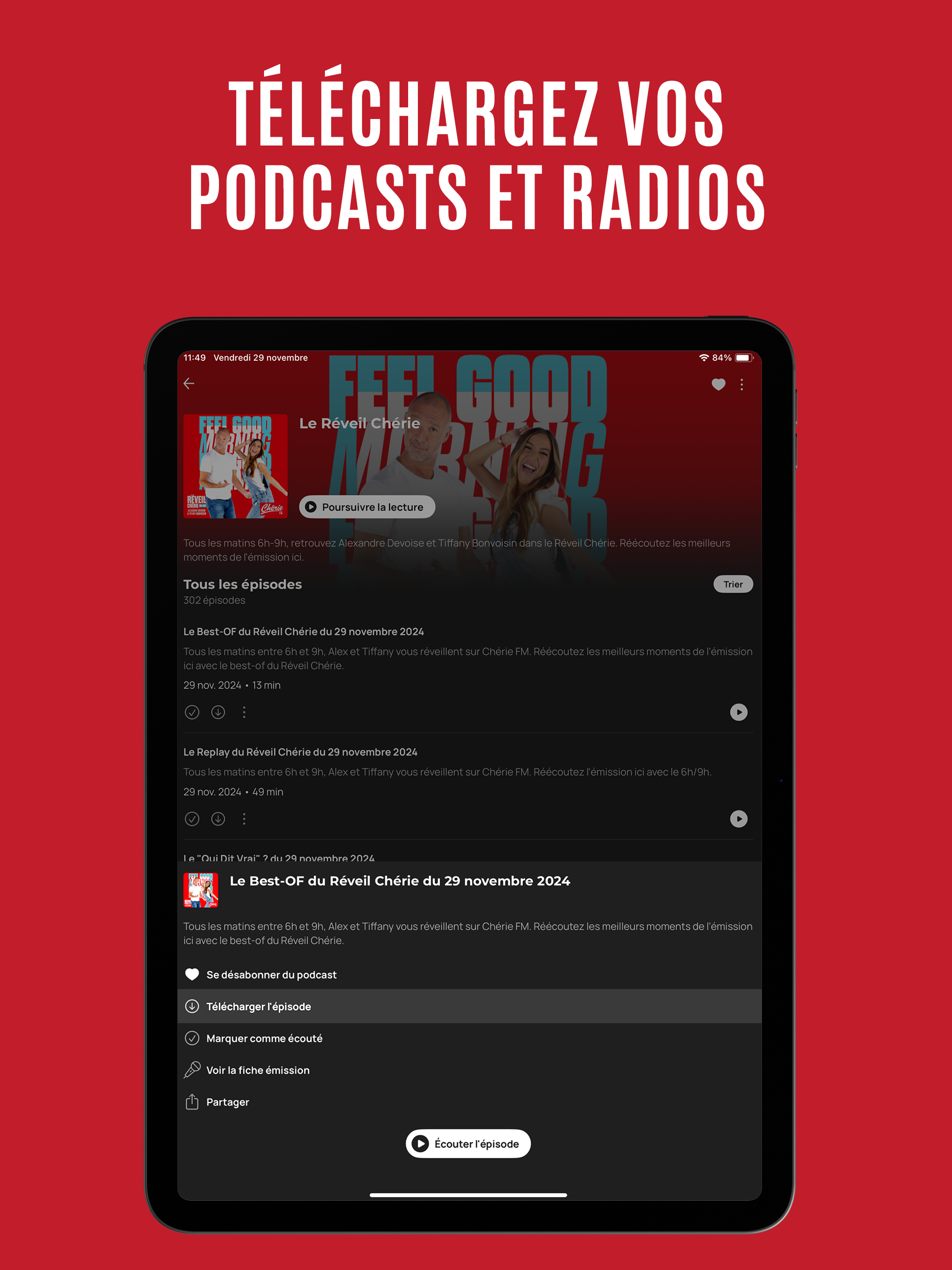 Chérie FM : Radios & Podcasts