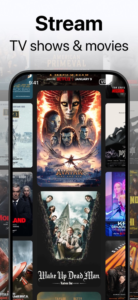 Toggle VPN for Secure Internet - Discover how Toggle VPN enables seamless access to global streaming content, showcasing popular movies and TV shows from platforms like 'Netflix' with unrestricted viewing possibilities.
