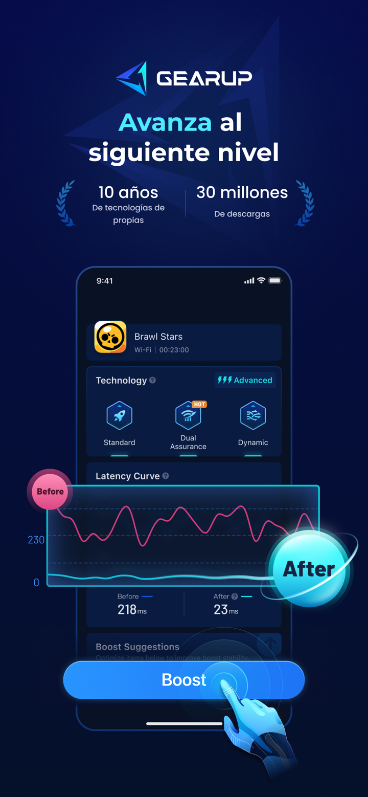GearUP: Game Booster sin Lag screenshot 1