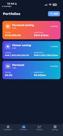 Personal Investment Tracker screenshot