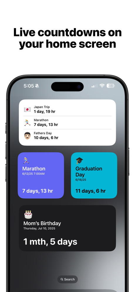Countdown Widget & Timer screenshot 3