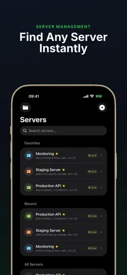 Screenshot von Terminal - SSH Client auf dem iPhone 2