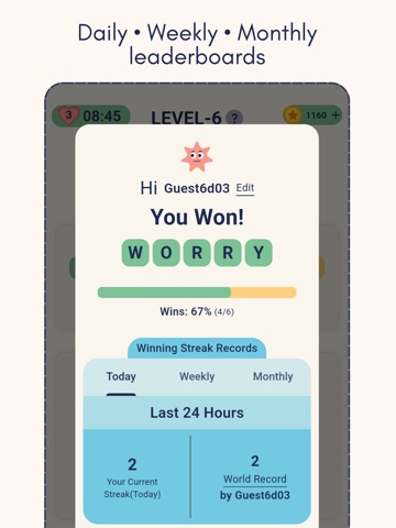 WordLeague Daily Riddle Puzzle iPad screenshot