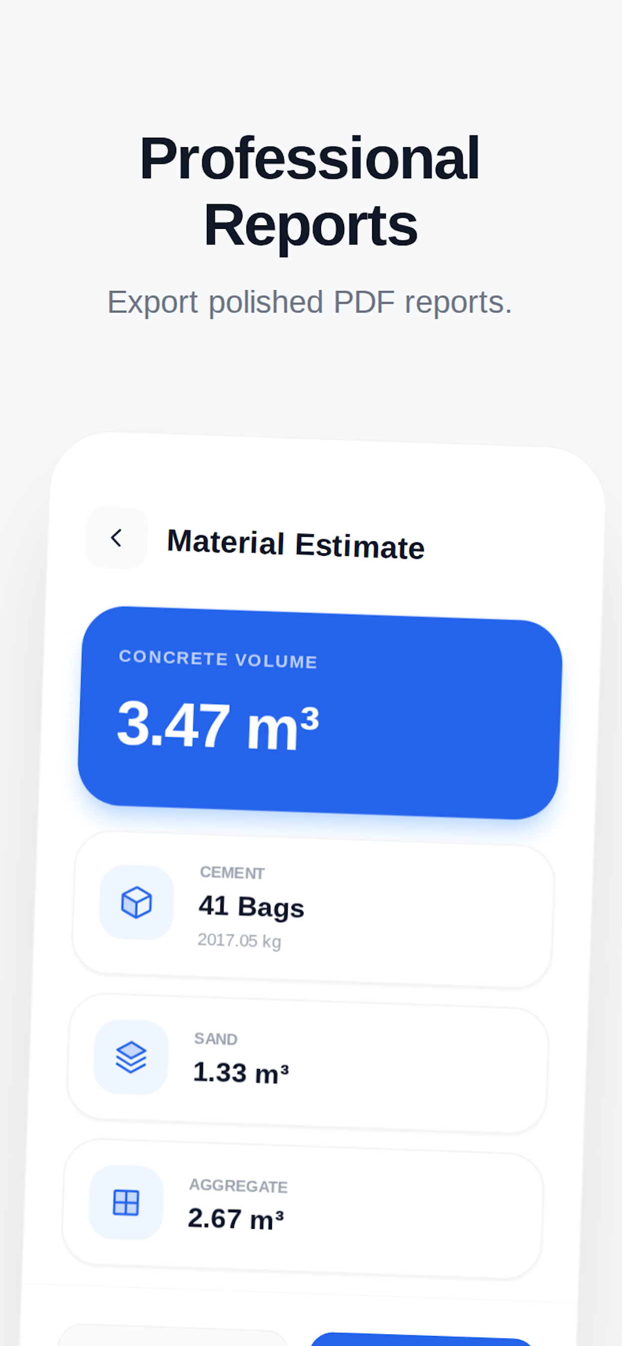 Civil Toolkit: Concrete Calc screenshot 3