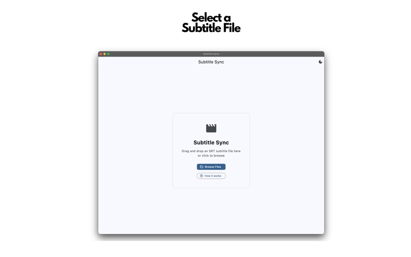 Subtitle Sync app screenshot