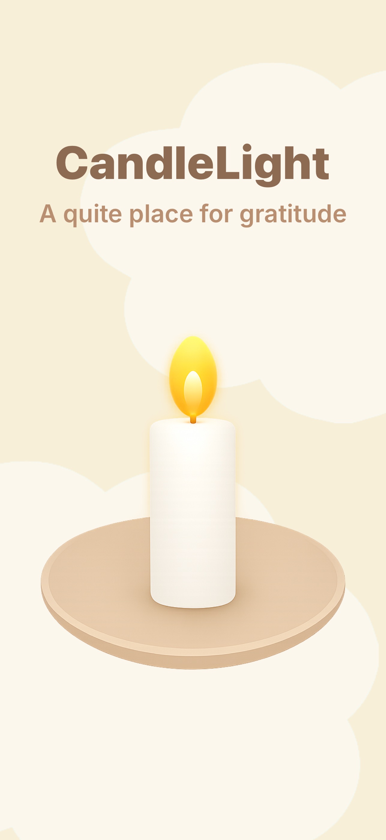 Screenshot 1 of CandleLight - Gratitude Candle