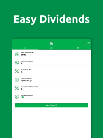Dividend Calculator - DiviCalc iPad screenshot