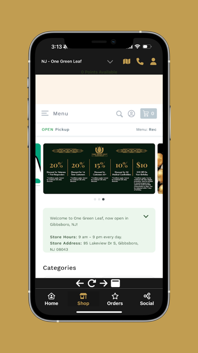 One Green Leaf Dispensary Screenshot
