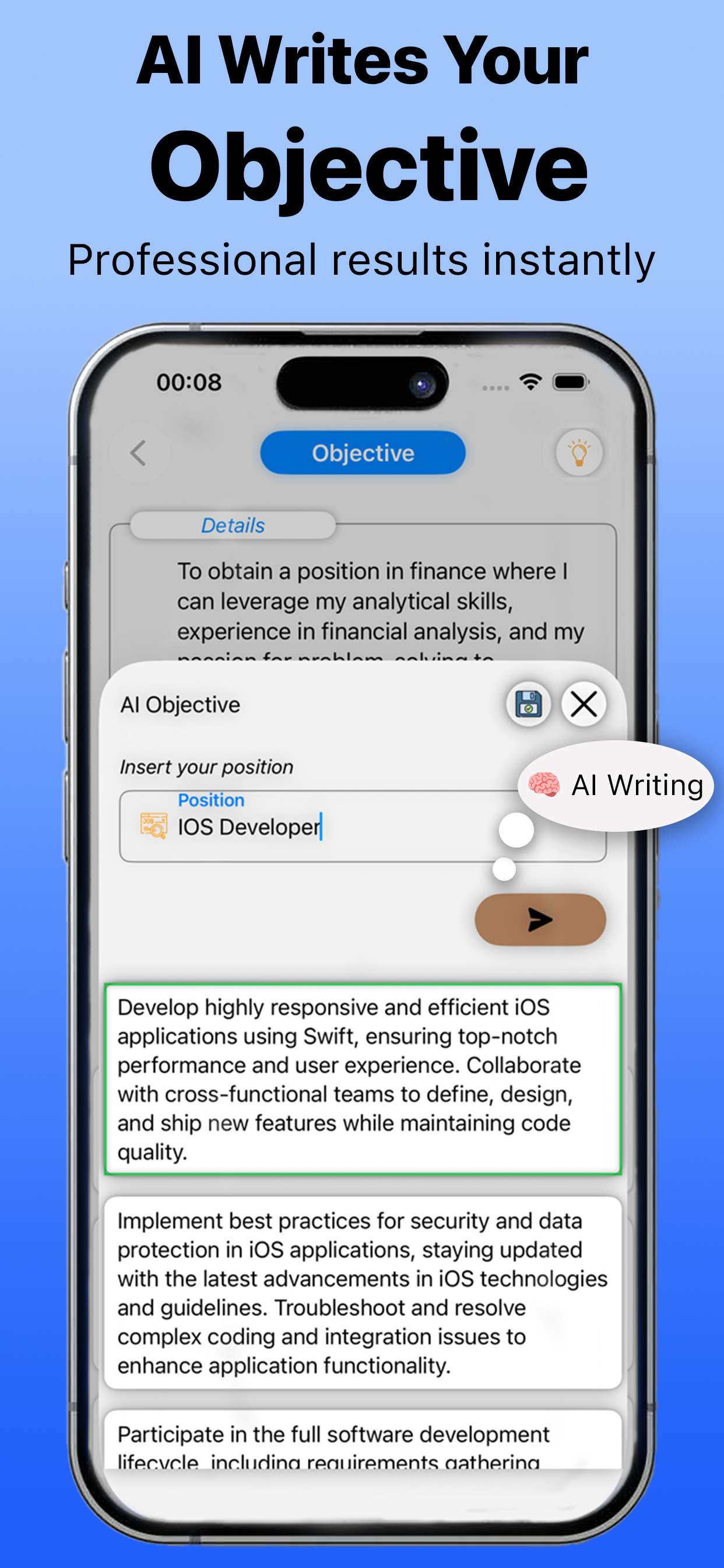 Make Resume - AI CV Editor screenshot 5