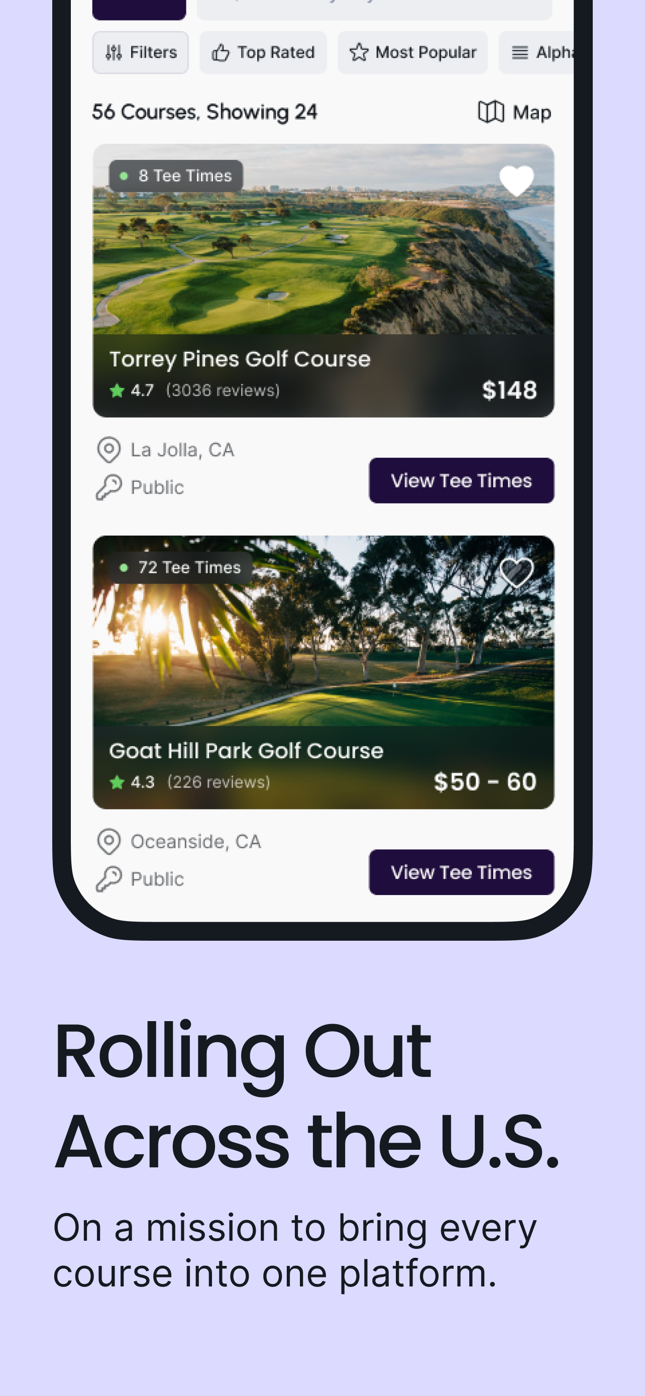 Fairway Finder: Find Tee Times screenshot 4
