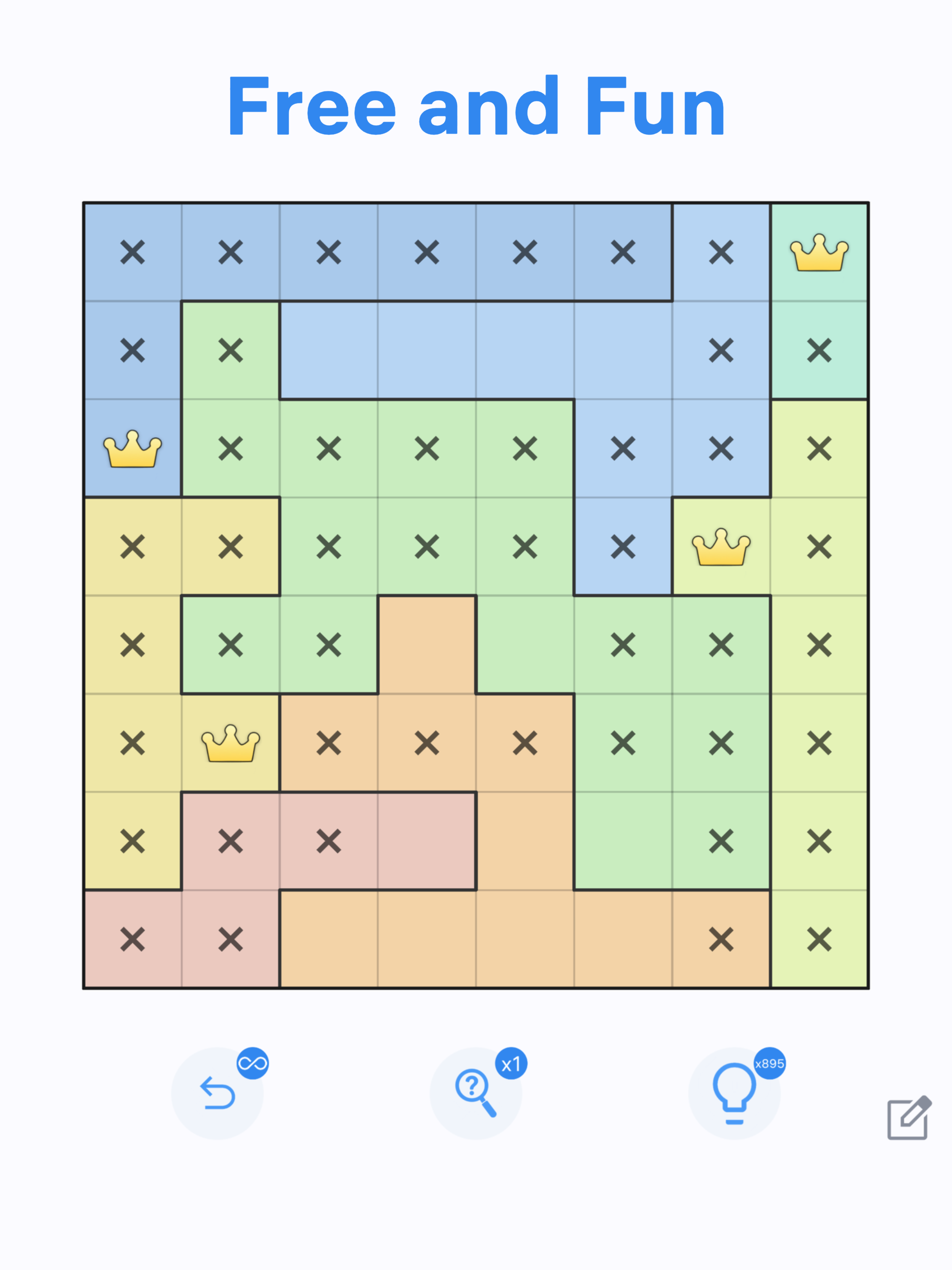 Queens Puzzle: Zen Logic