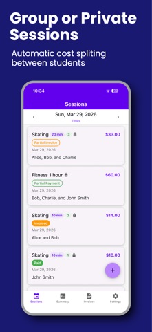 SessionEasy: Coach Invoices Screenshot 1 of 5
